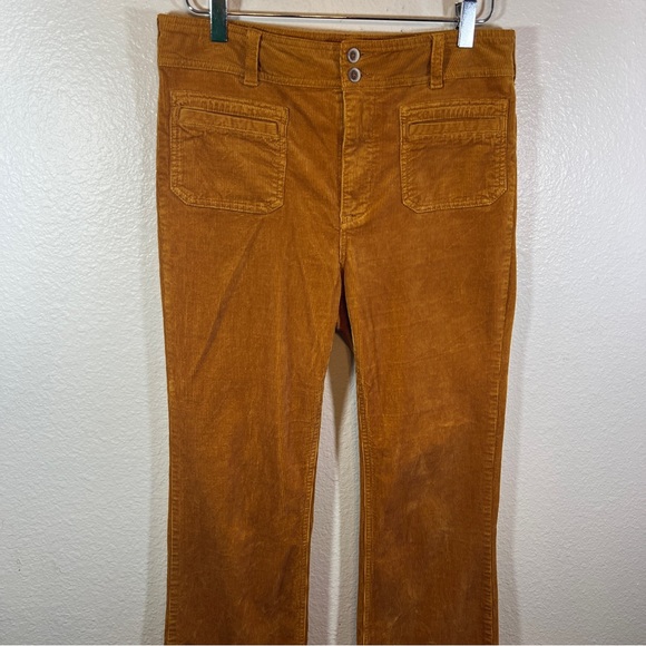 Anthropologie Pilcro High-Rise Bootcut Corduroy Pants golden amber size 29 - Picture 2 of 10
